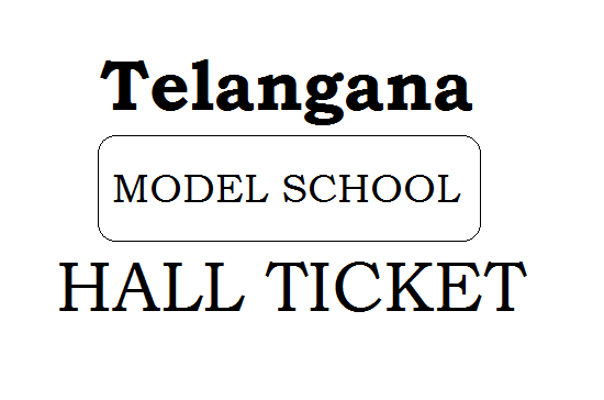 TSMS Hall Ticket 2024