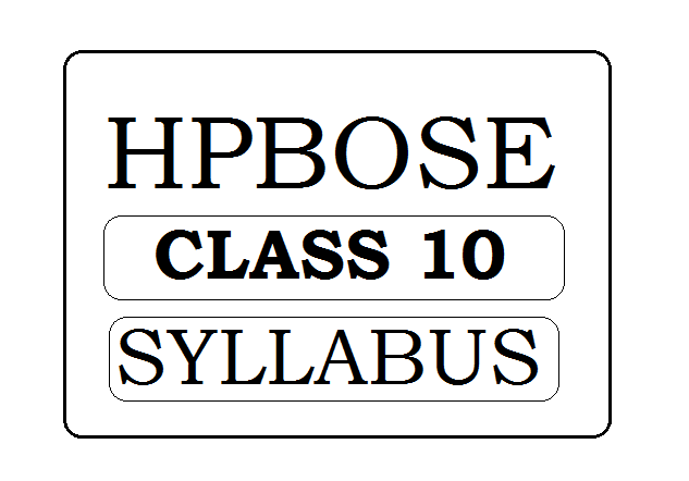HP Board 10th New Syllabus 2022