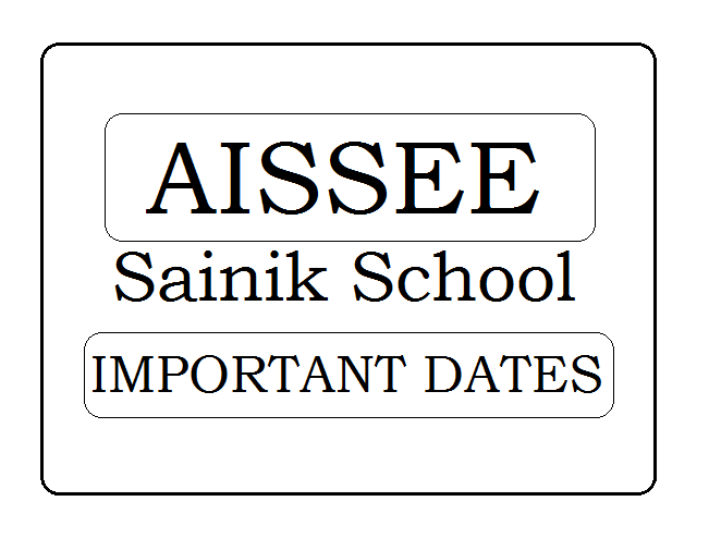 Sainik School Important Dates 2023