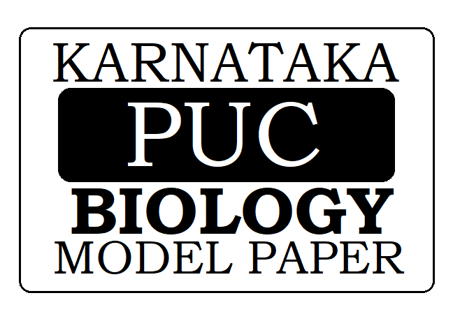 KAR PUC Biology Model Paper 2024