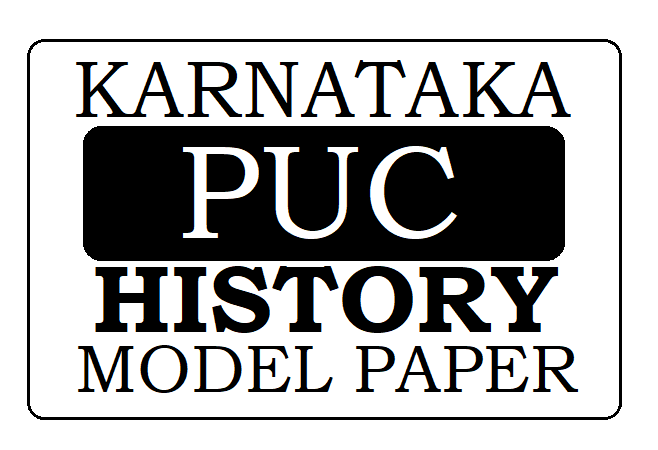 KAR PUC History Model Paper 2024