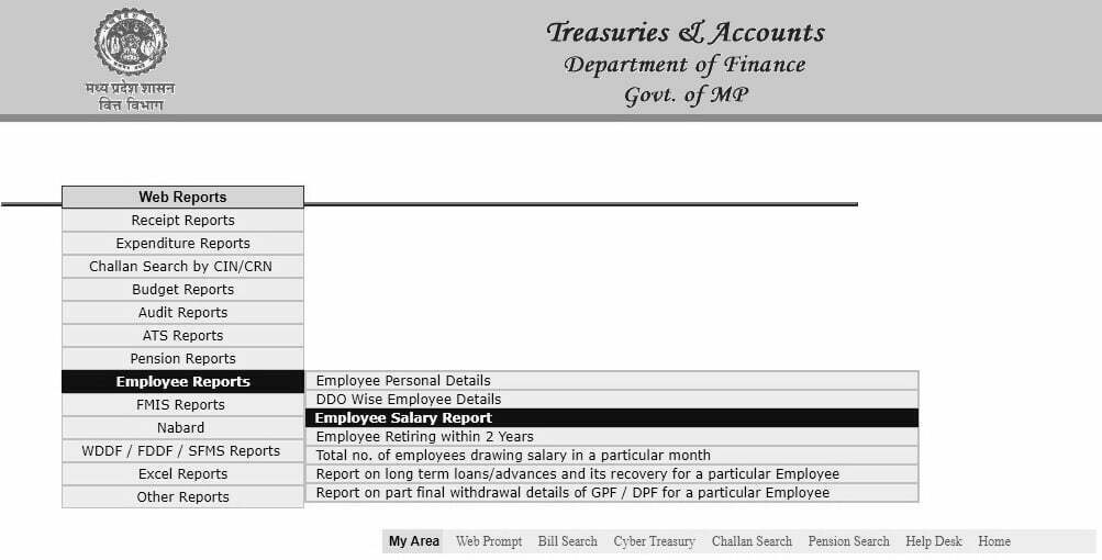 MP Treasury Website Employee Reports