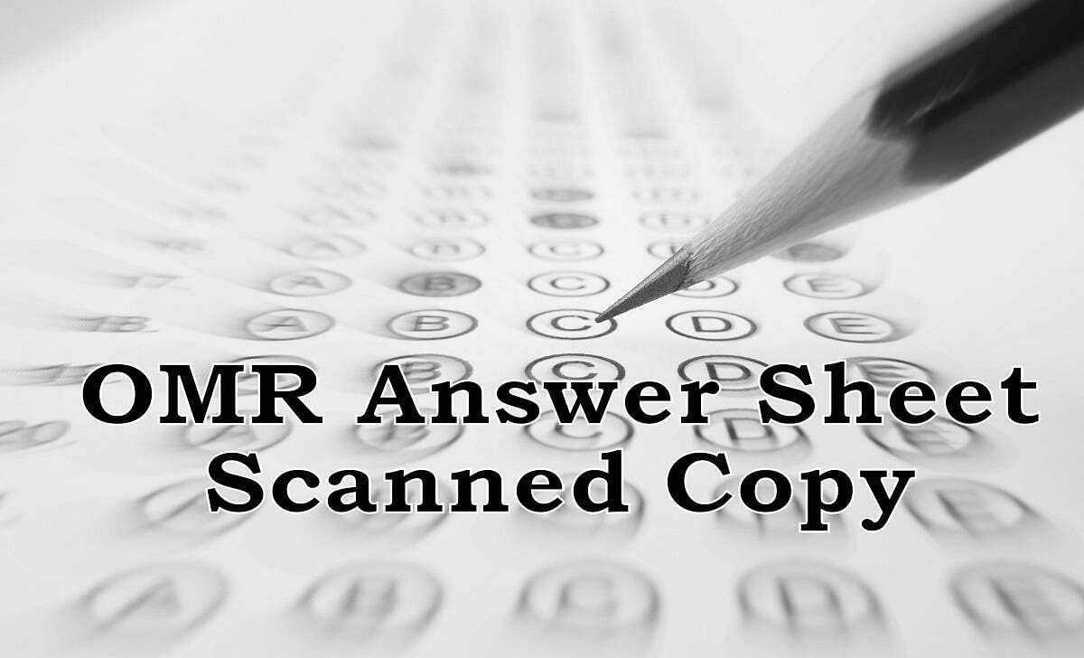 Arunachal Pradesh HS Result OMR Answer Sheet Scanned Copy Pdf