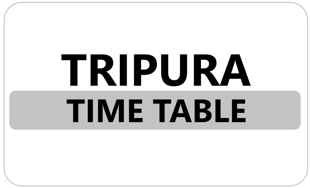 Tripura Board 10th Time Table 2025