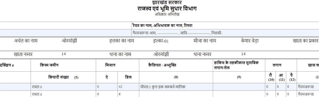 Jharbhoomi Naksha