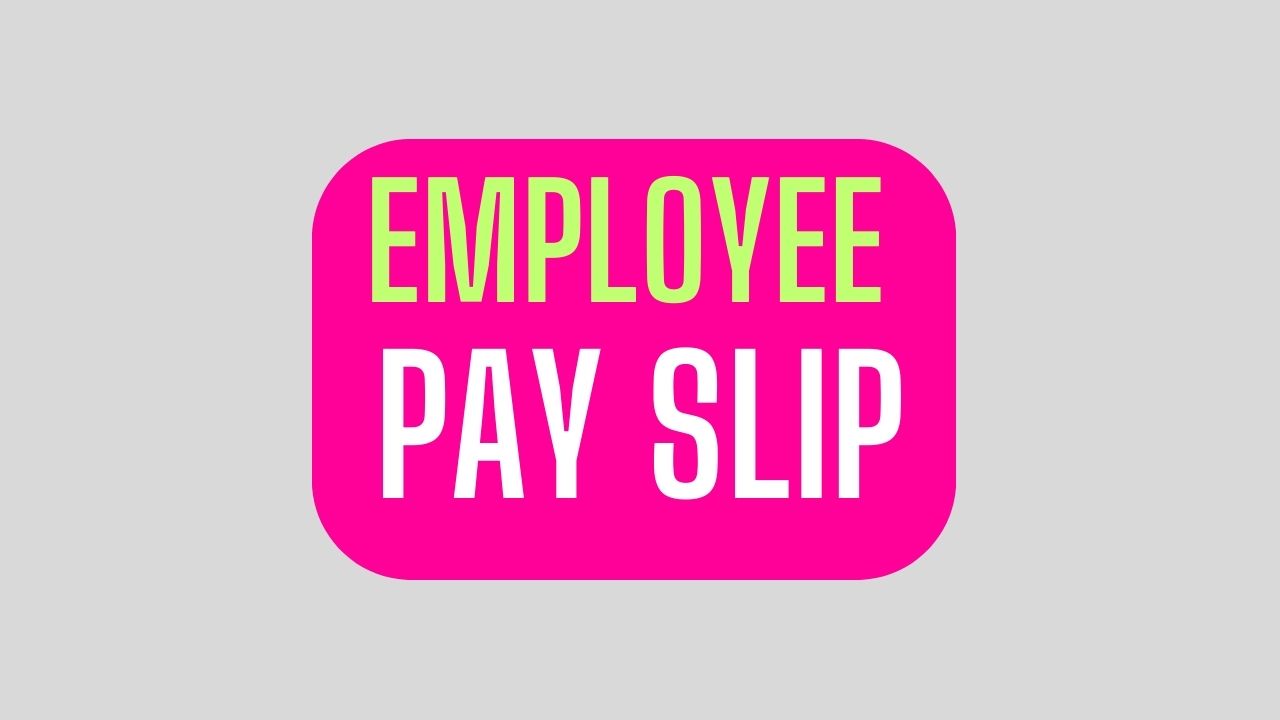 UP Employee Salary Slip 2024